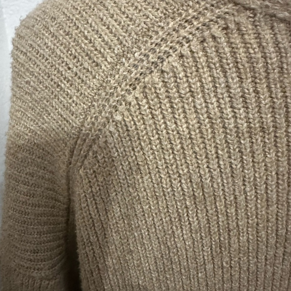 Banana Republic Long Sleeve Tan Knit Midi Sweater Dress - XXL - Picture 4 of 7